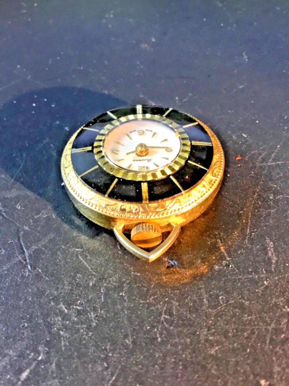 Vintage Lucerne Swiss Pendant Pocket Watch – 33.9 mm – Non‑Running – For Parts/R - Picture 4 of 6